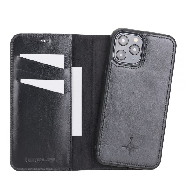 iPhone 12 Pro Max – Detachable wallet case – Burcht Trecht Black