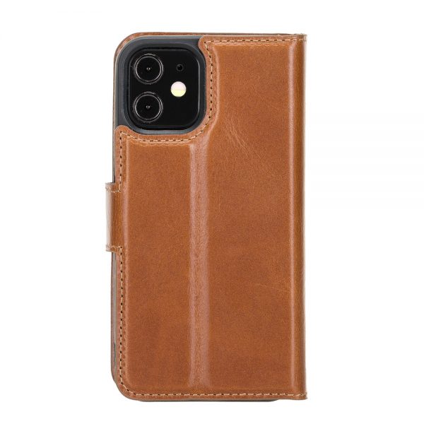 iPhone 12 Mini – Detachable wallet case – Burcht Trecht Cognac