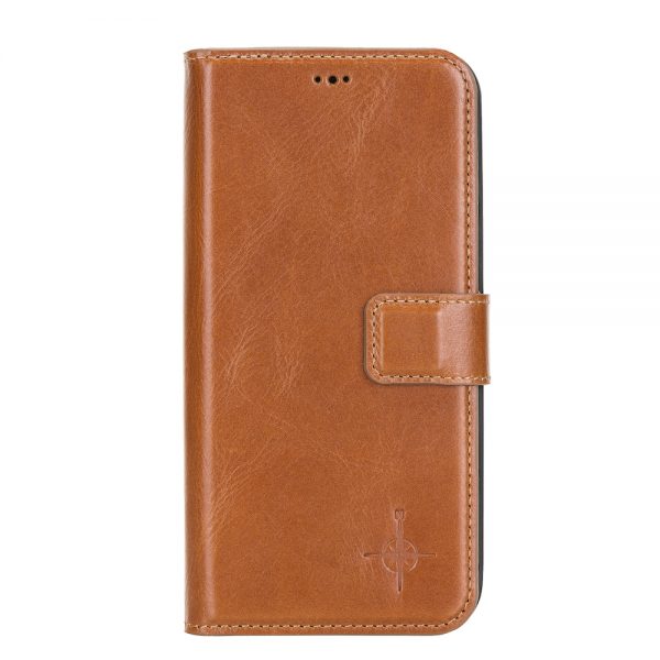 iPhone 12 Pro Max – Detachable wallet case – Burcht Trecht Cognac