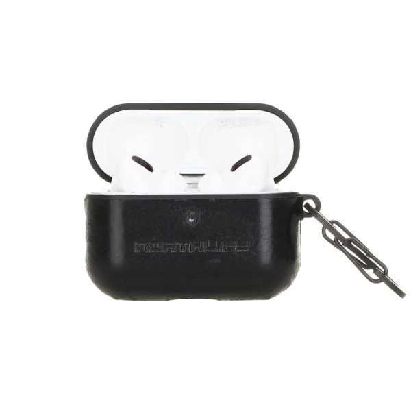 Apple AirPods Pro – Leather cover case – Haga Black