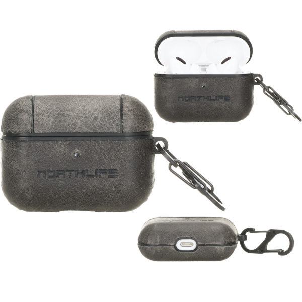 Apple AirPods Pro – Leather cover case – Haga Dark Grey