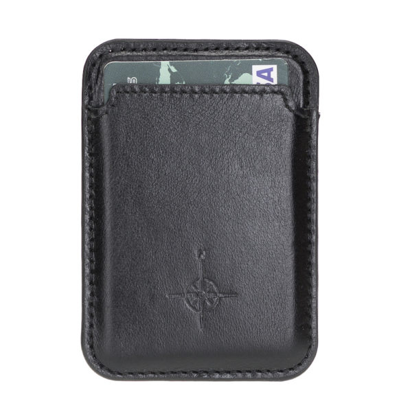 Leather Magsafe Cardholder – Brida Black
