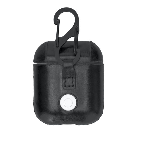 Apple AirPods 1 / 2 – Leather cover case – Haga Black