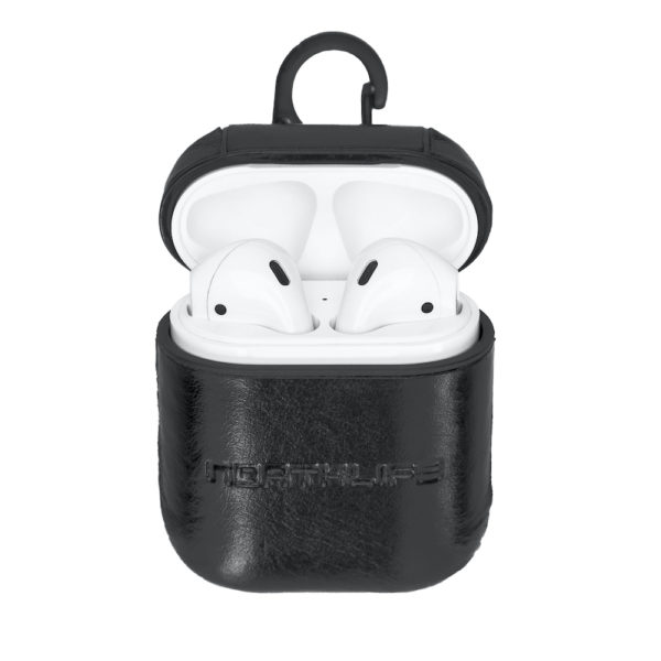 Apple AirPods 1 / 2 – Leather cover case – Haga Black