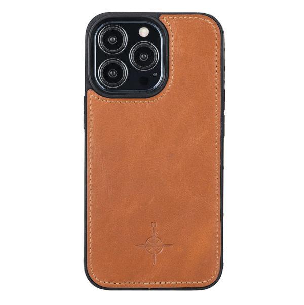 iPhone 13 Pro – Detachable wallet case – Burcht Trecht Cognac
